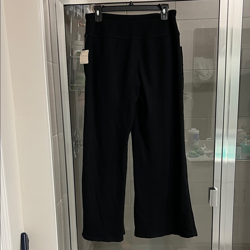 Free People Black Wide Leg Pants - Picture 6 of 7
